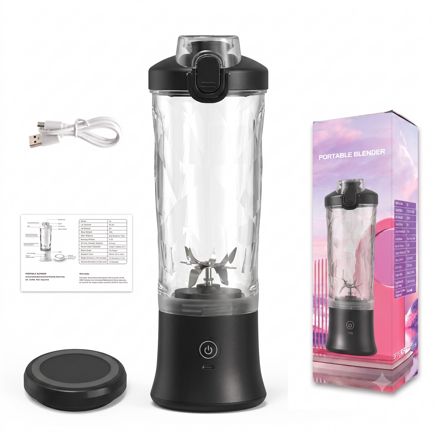 Cordless & Portable Electric Blender