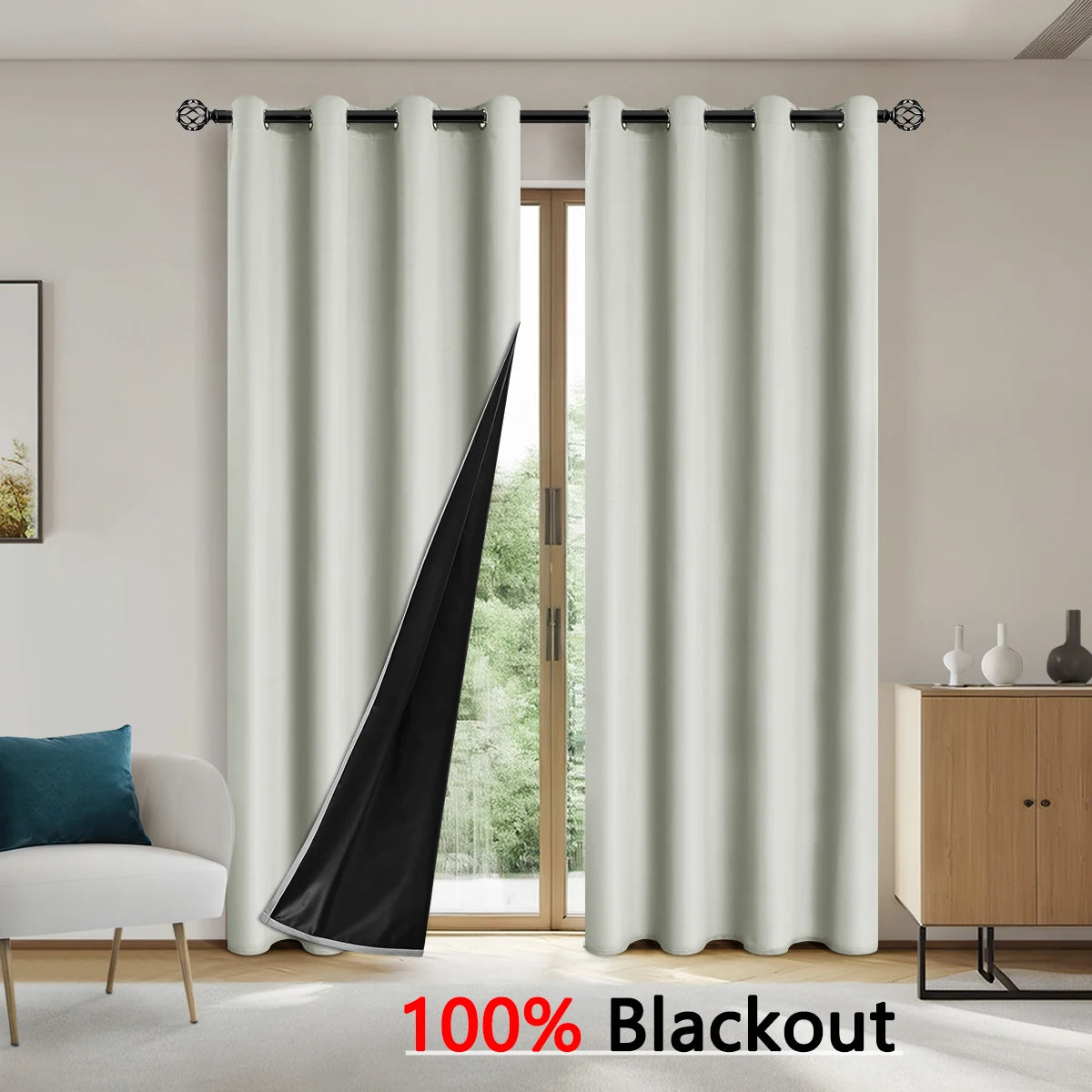 100% Blackout curtains (1pc.)