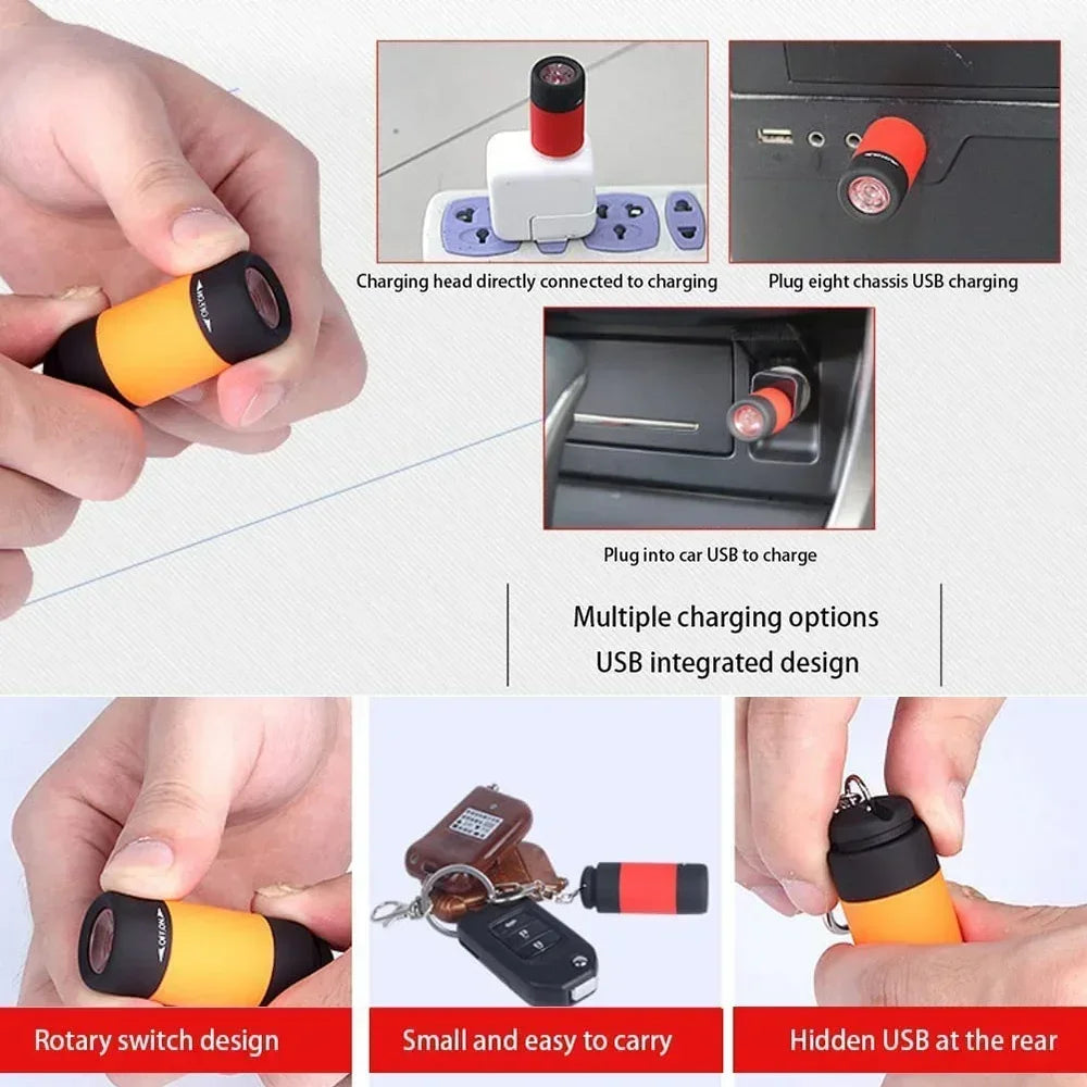 Waterproof Keychain Flashlight.
