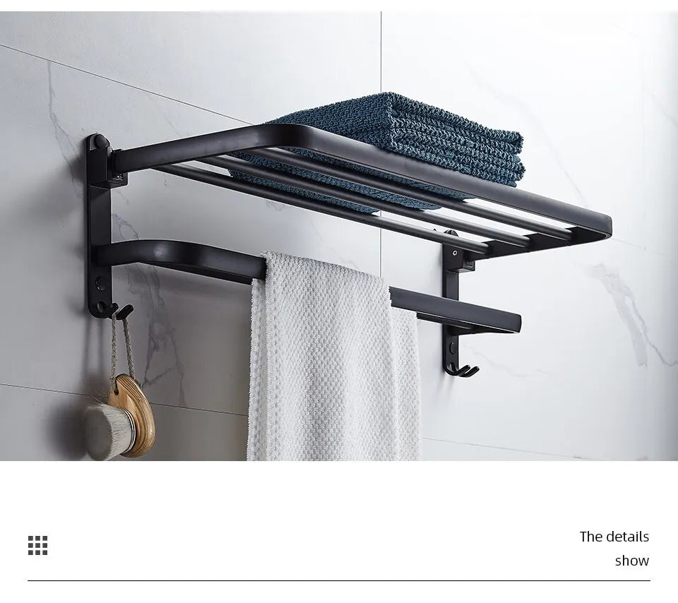 Matte Black Aluminium Rack.