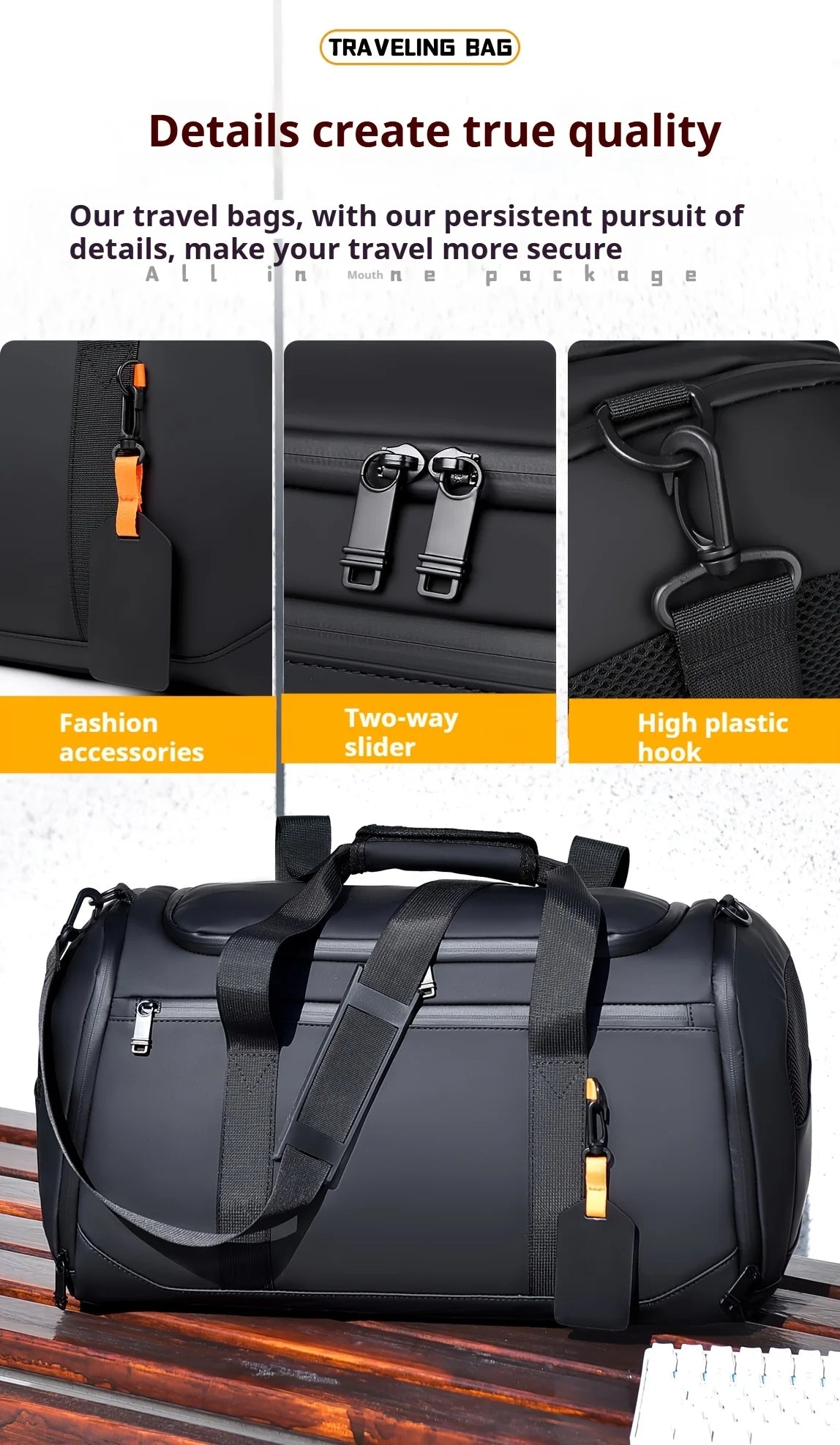 Large Travel Duffel Bag.