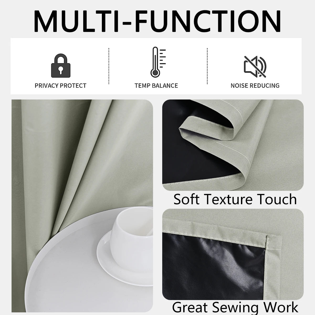 100% Blackout curtains (1pc.)
