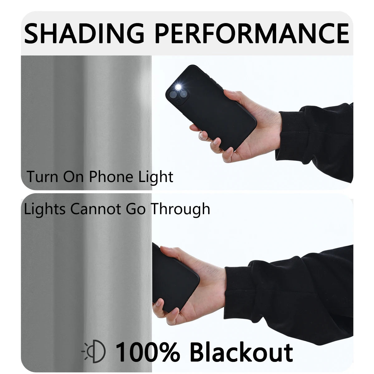 100% Blackout curtains (1pc.)