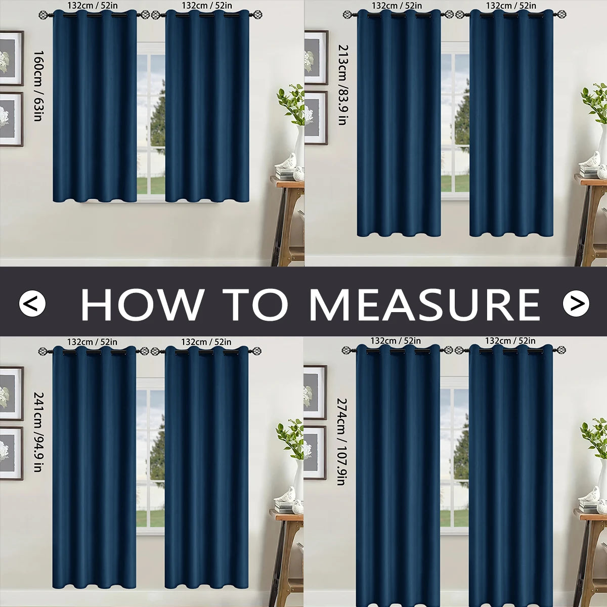 100% Blackout curtains (1pc.)
