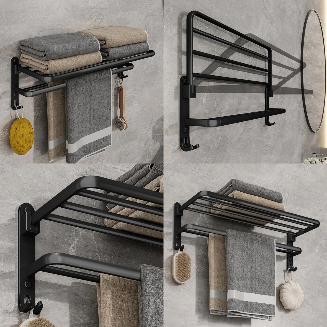 Matte Black Aluminium Rack.