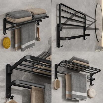 Matte Black Aluminium Rack.