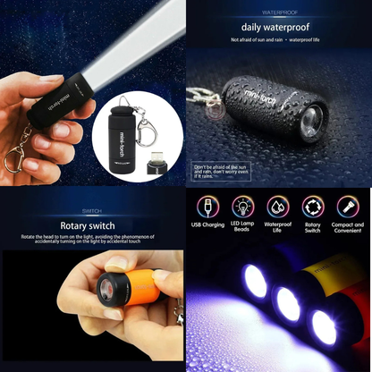 Waterproof Keychain Flashlight.