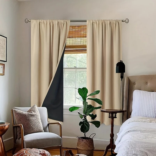 True Blackout Curtains (Rod Pocket Style)