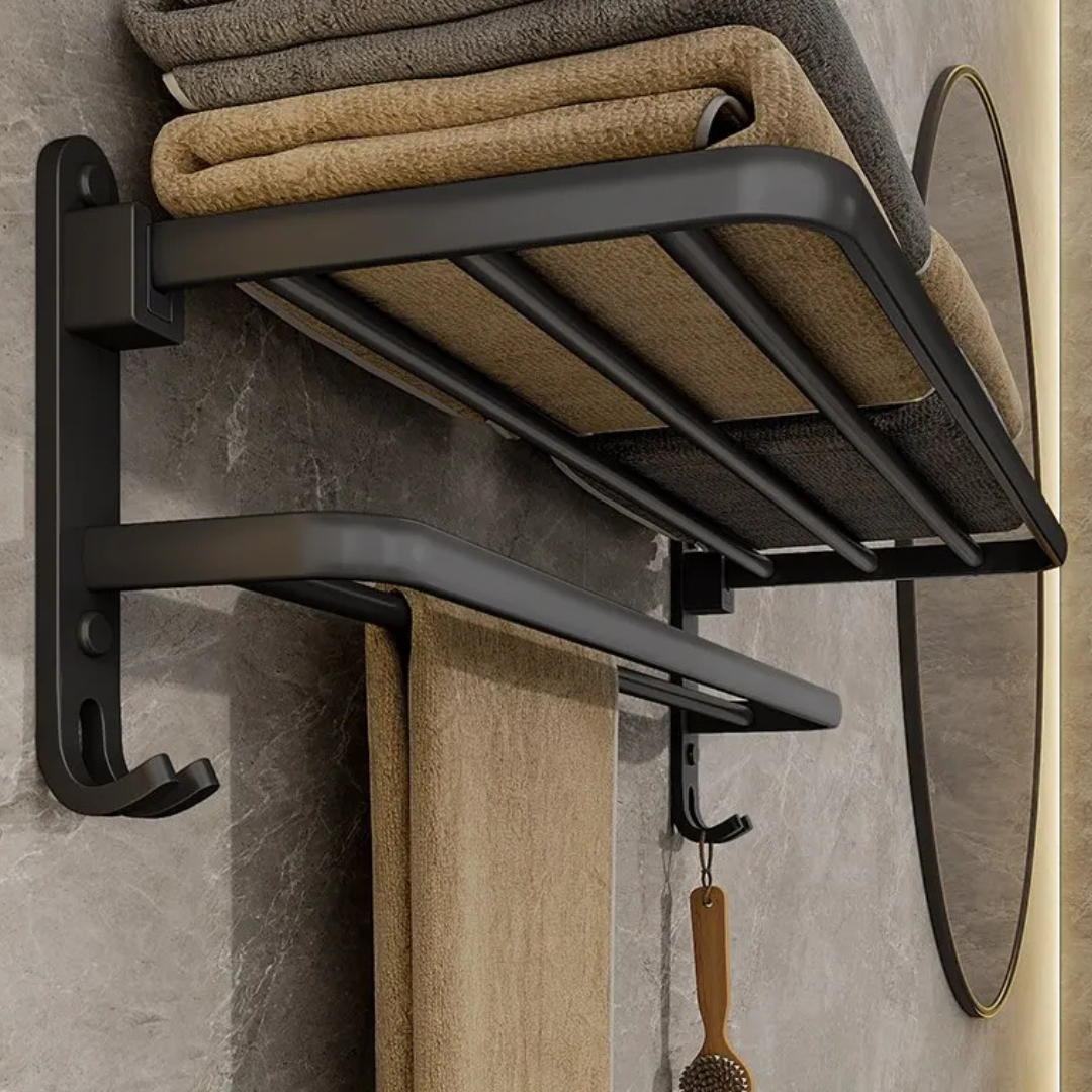 Matte Black Aluminium Rack.