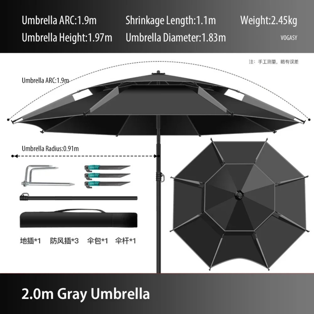 Outdoor Umbrella (Double Layered)