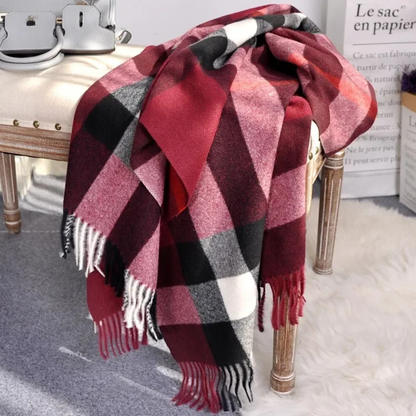 Classic Plaid Print Scarf