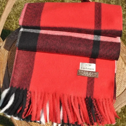 Classic Plaid Print Scarf