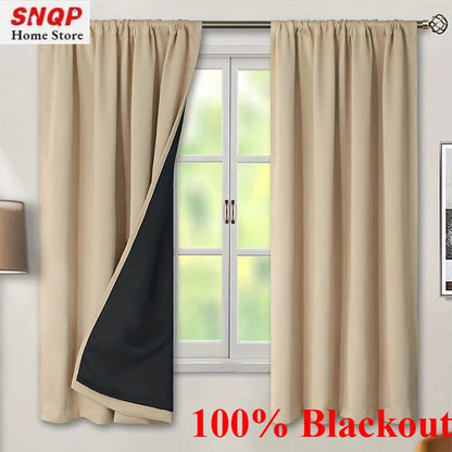 100% Blackout Curtains (1Pc.)