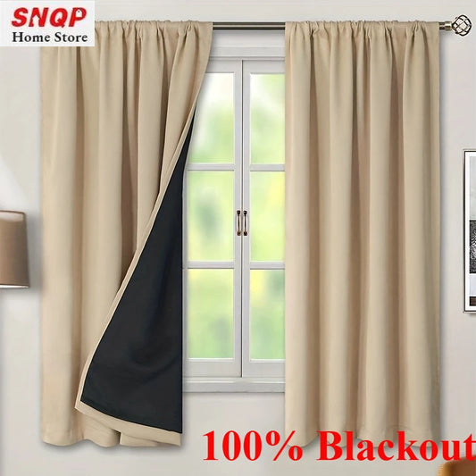 100% Blackout Curtains (1Pc.)