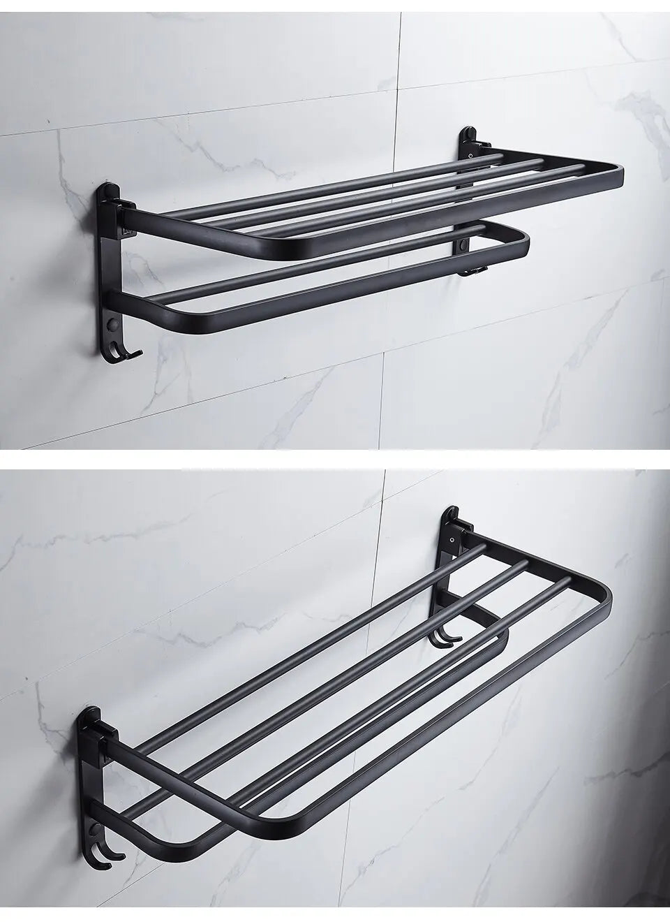 Matte Black  Aluminium Rack.