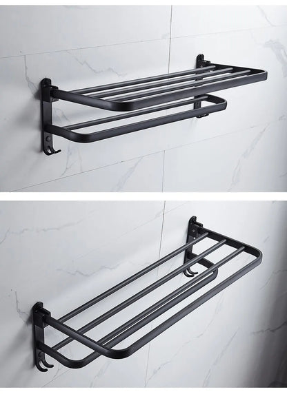 Matte Black  Aluminium Rack.