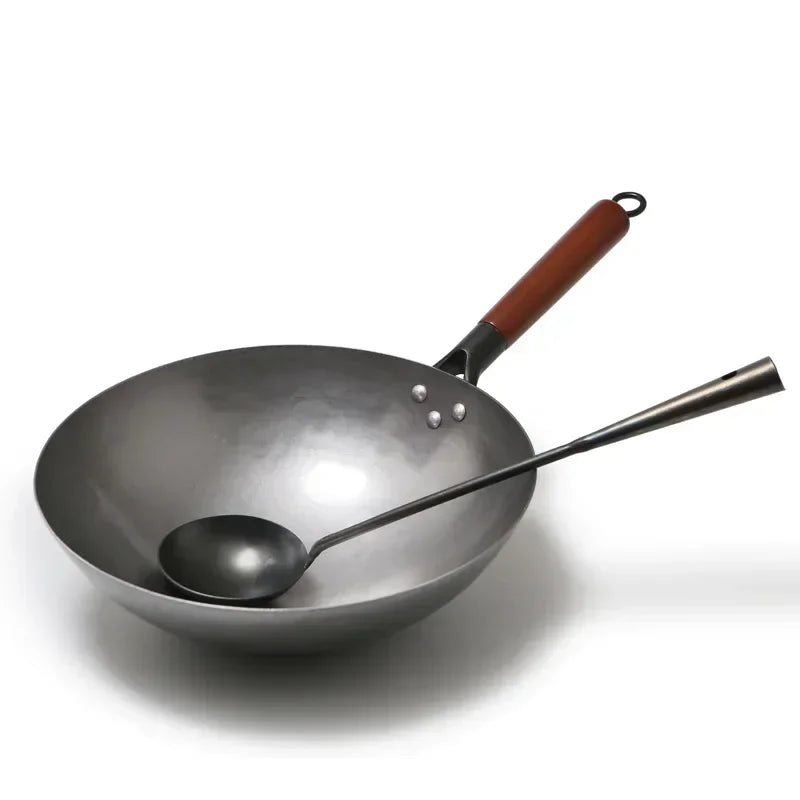 Chinese Traditional Iron Wok.