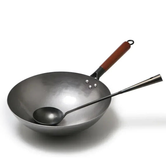 Chinese Traditional Iron Wok.