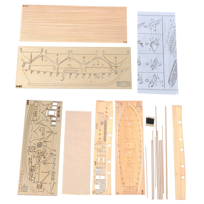 Albatross 1:100 Scale - Wooden Sailboat DIY Model Kit