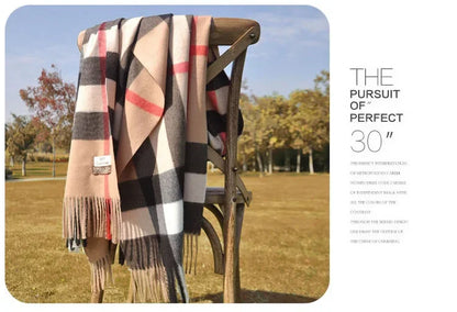 Women's "British Classic" Print Scarf.