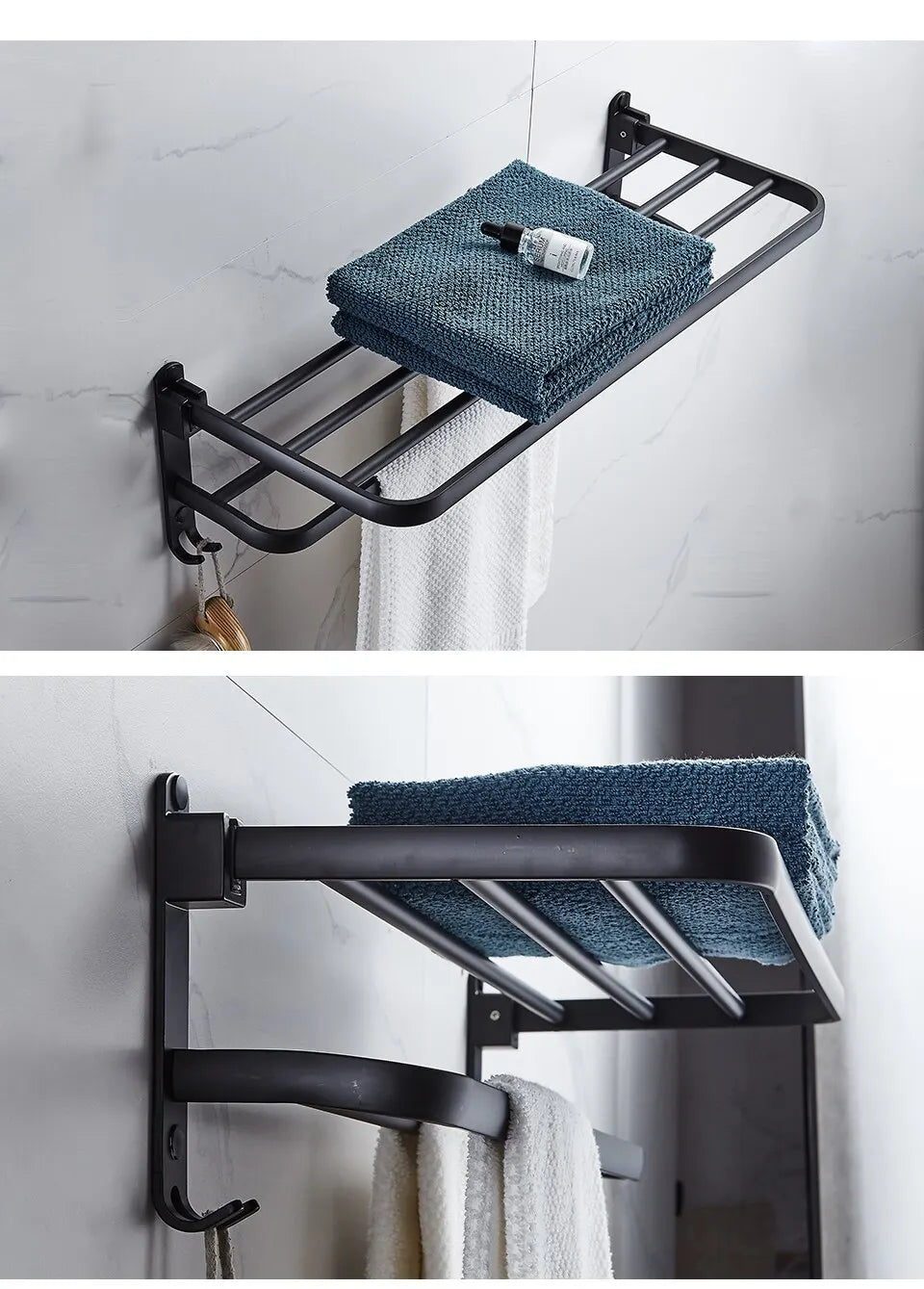 Matte Black  Aluminium Rack.