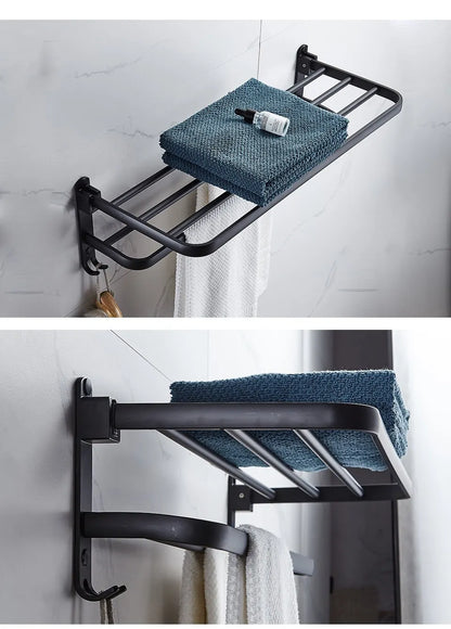 Matte Black  Aluminium Rack.