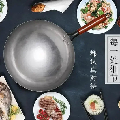 Chinese Traditional Iron Wok.