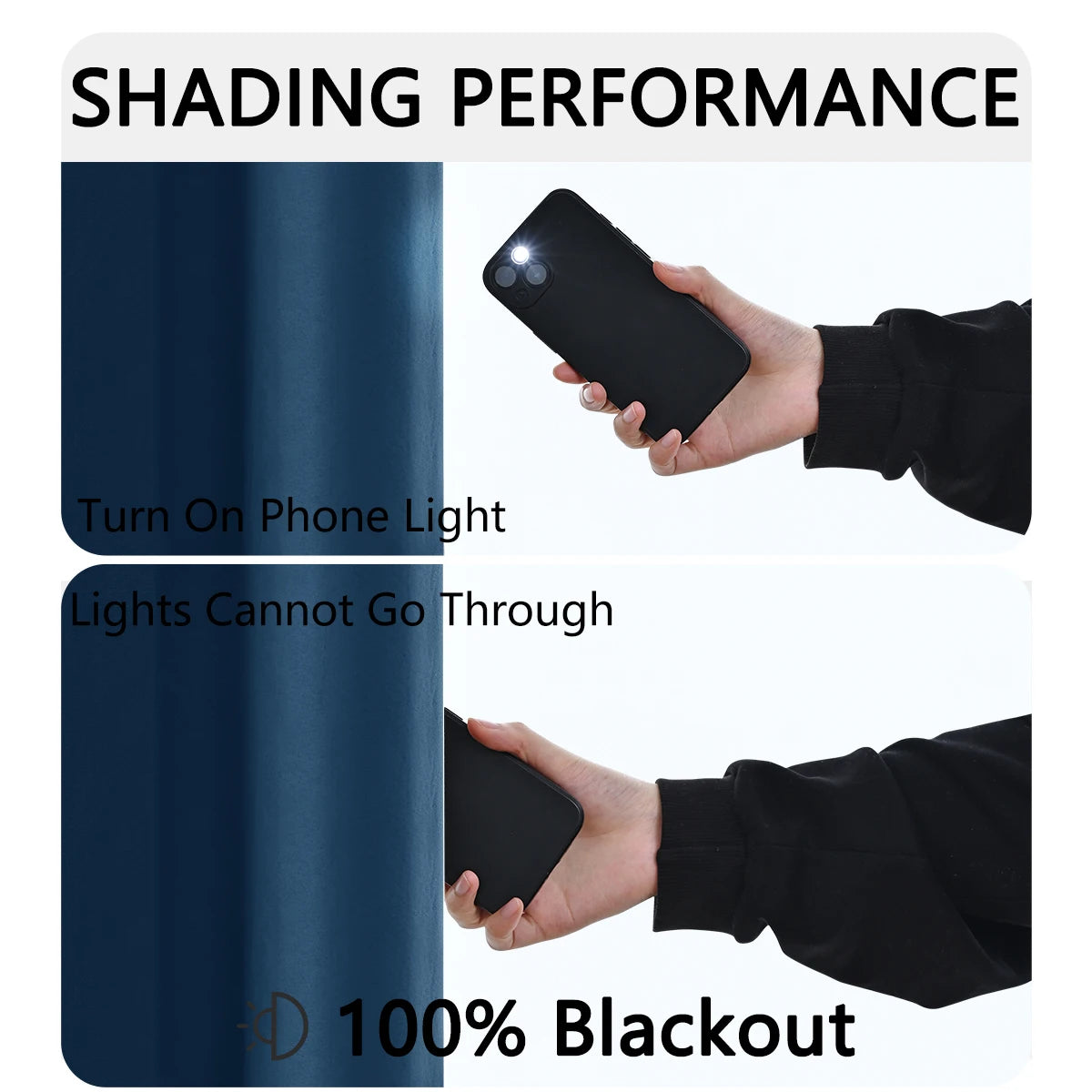 100% Blackout curtains (1pc.)