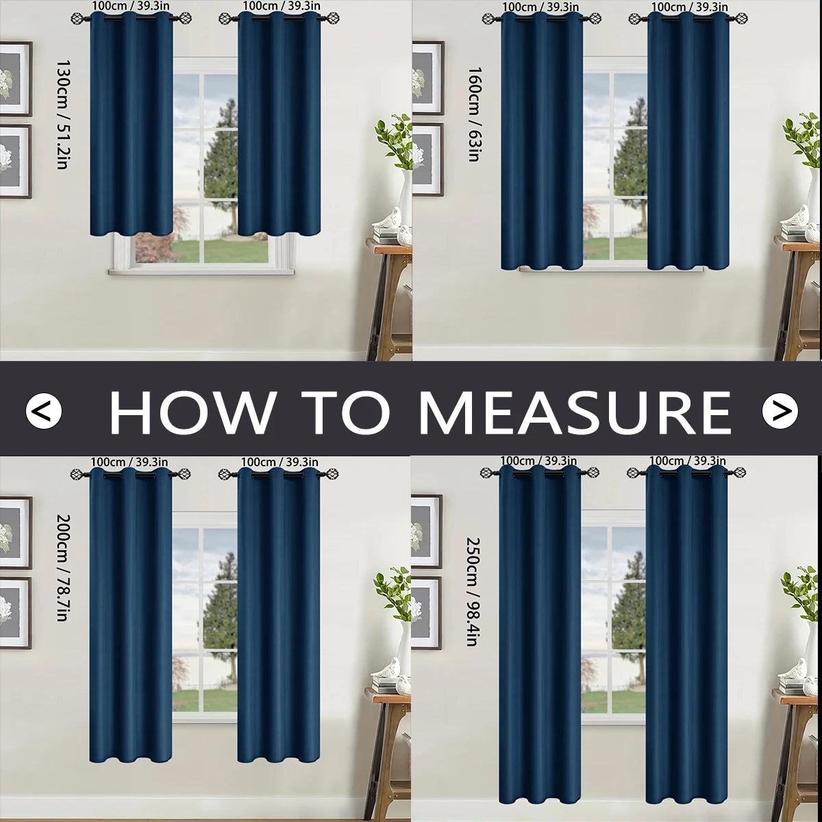 100% Blackout curtains (1pc.)