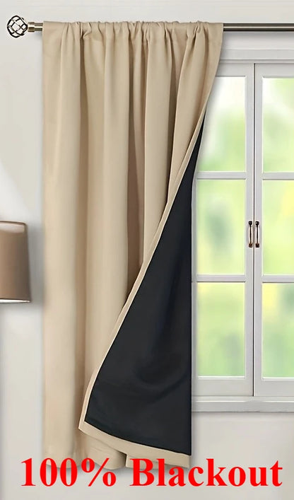 100% Blackout Curtains (1Pc.)