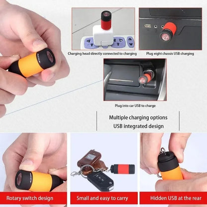 Waterproof Keychain Flashlight.