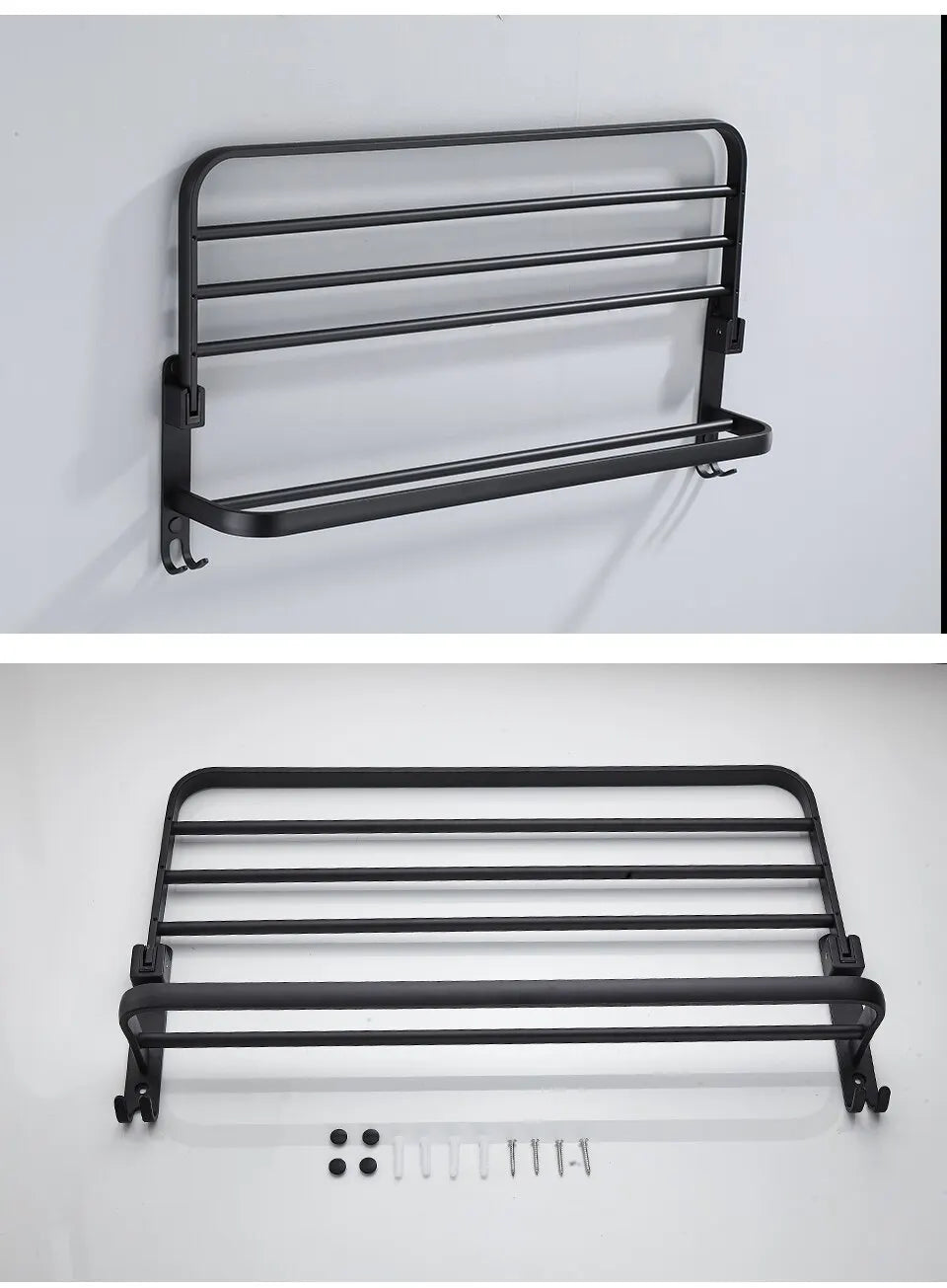 Matte Black  Aluminium Rack.