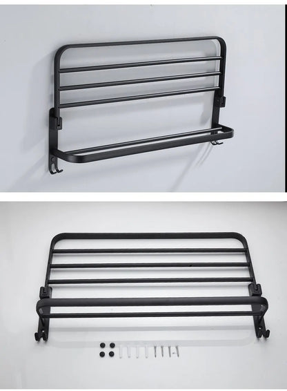 Matte Black  Aluminium Rack.