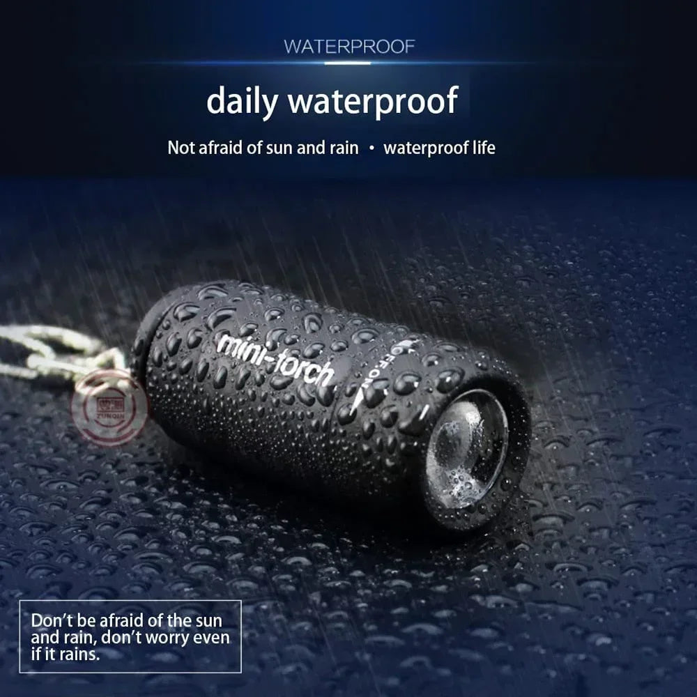 Waterproof Keychain Flashlight.