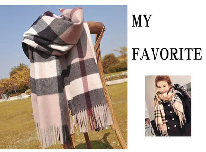 Women's "British Classic" Print Scarf.