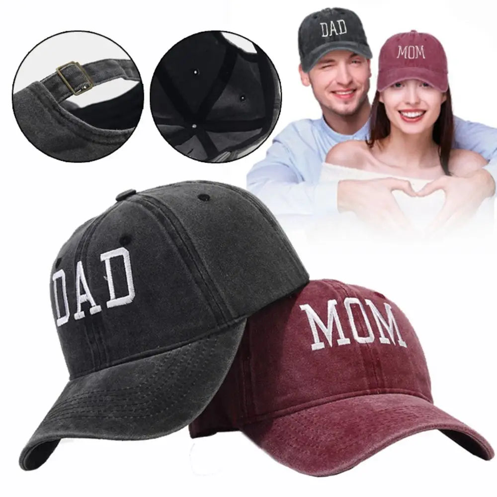 Mom & Dad Embroidered Caps