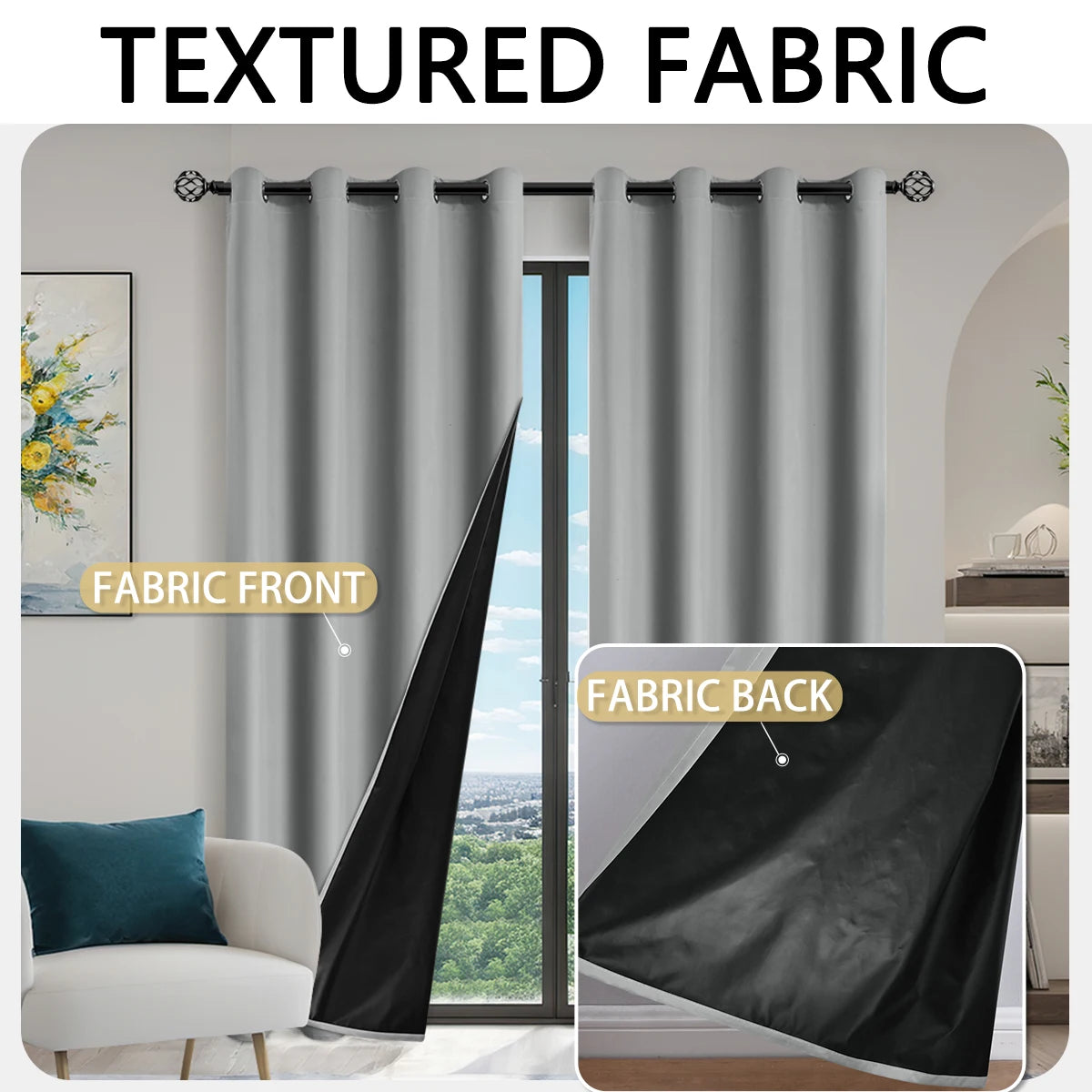 100% Blackout curtains (1pc.)