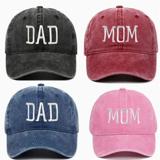 Mom & Dad Embroidered Caps