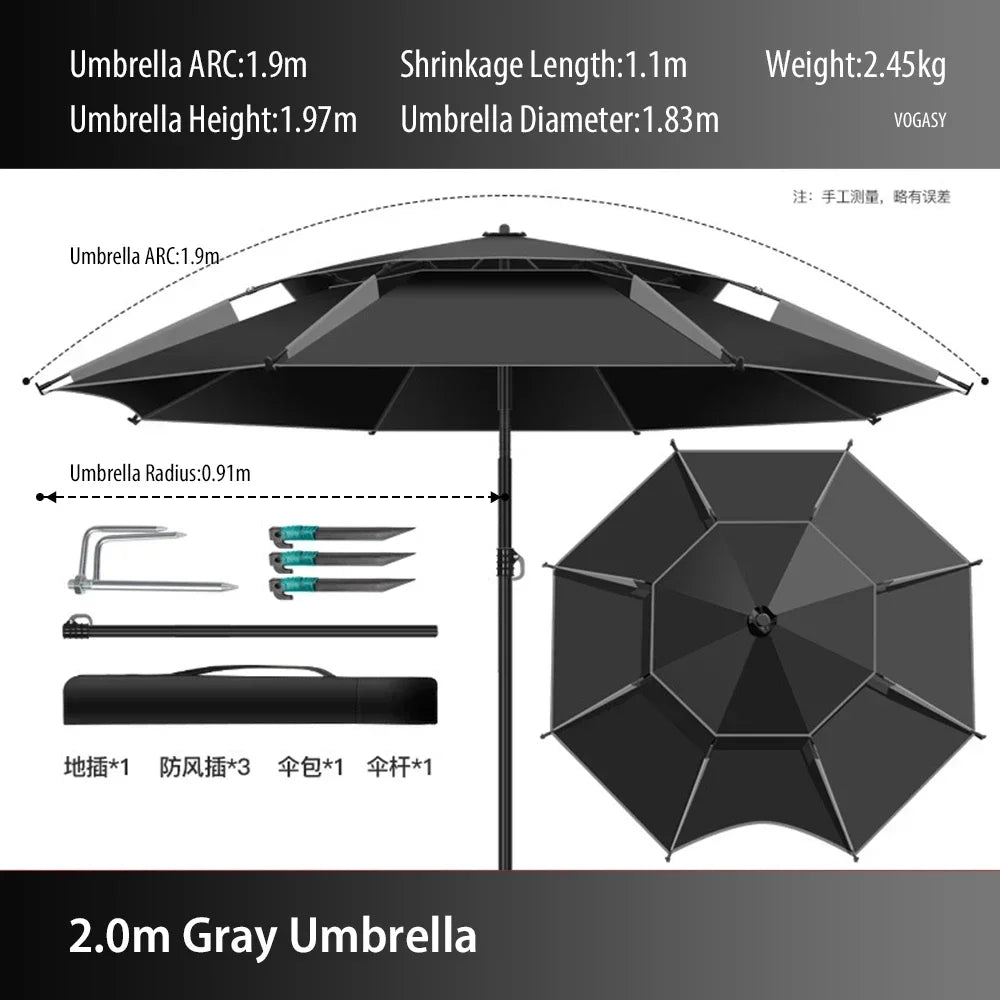 Double-Layer Outdoor Umbrella.