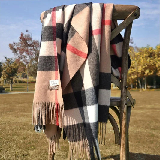 Women's "British Classic" Print Scarf.