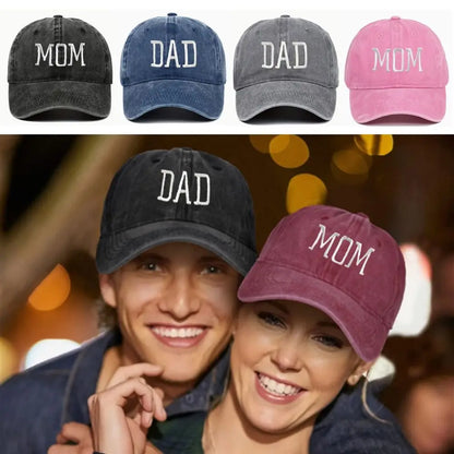 Mom & Dad Embroidered Caps