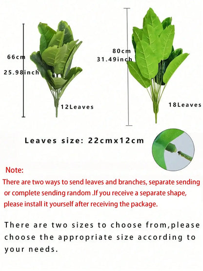 Large Artificial Tropical Plants.