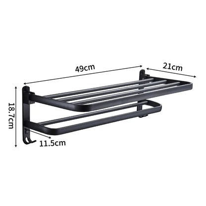 Matte Black  Aluminium Rack.