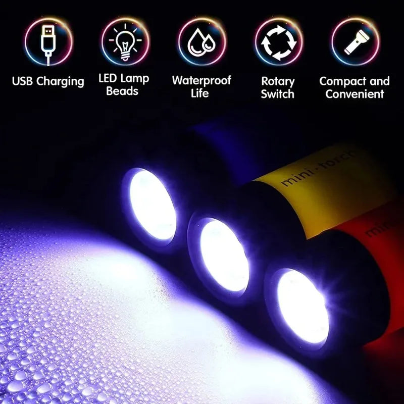 Waterproof Keychain Flashlight.