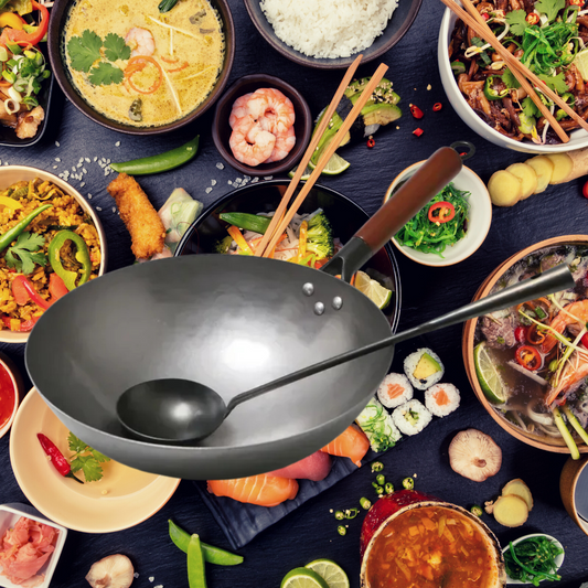 Traditional Iron Wok For Authentic Cooking.